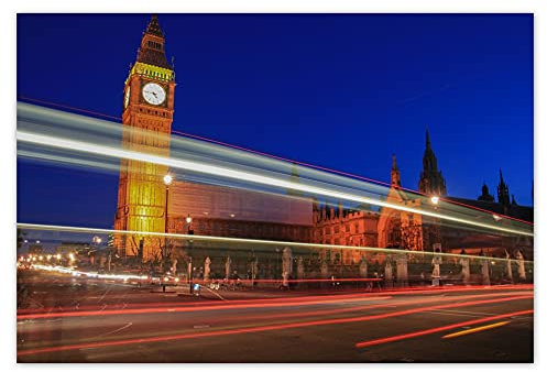 H289M_NS1DB Wandtattoo, Motiv: He Raced Past Big Ben, 155 x 105 cm
