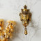 eCraftIndia Lord Ganesha Diya mit Glocke, Metall, handgefertigt, Wandbehang
