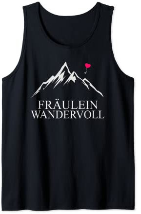 Frauen Damen Wander Woman Hobby Geschenk Berge Tank Top