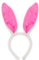 Sibba Plüsch Häschenohren Stirnband 1 Stück Hasenohr Zubehör Ostergeschenk Cosplay Party Haarstyling Kostüm Anzieh für Kinder Mädchen Baby Frauen (Rosenrot)