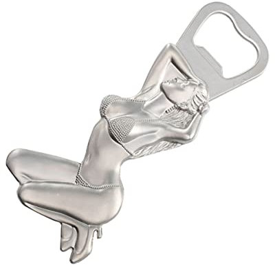 Bottle Opener Tool Barware, Silver Bottle Husband Vintage Female Magnetic Freezer Opener Accessories, X. Opener, Refrigerator Girl Restaurant Fridge Stickers Keychain Body Men