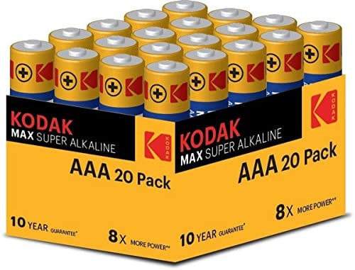BLISTER PILAS KODAK ALCALINA MAX AAA LR3 BLISTER 20 PILAS