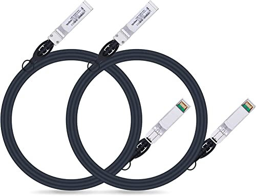 ipolex Câble en cuivre 10G SFP+ (2 mètres), DAC SFP+, câble en cuivre à connexion directe 10GBASE-CU, compatible avec Cisco, Ubiquiti, Meraki, Mikrotik, Intel, etc.2-Pack