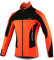 QUINTRA Winter Warm UP Thermofleece Fahrradjacke Winddicht Fahrradtrikot Schwarz (Orange, L)