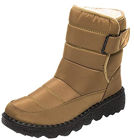 Chanpning Damen Winterstiefel Elegant Shuhe. Damen Winter Winterturnschuh Damen Winterschuhe Damen Gr 40 Stiefel Damen Stiefeletten Flach Rutschfeste Warme Schneestiefel
