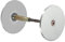 PATIKIL Door Knob Hole Cover Plate, 2 3/16 Dia. Deadbolt Cover Plate Door Hole Filler Plate for 1 3/8 to 1 3/4 Holes, Brushed Satin Nickel