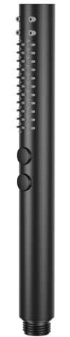 ACEFY Duschkopf wassersparend Dual Function Mode Handbrause Stabhandbrause mit Anti-kalk Dusen Duschbrause massiv Messing Schwarz