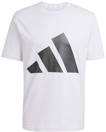Adidas Herren Essentials Big Logo Single Jersey Tee, Ice Lavender/Black, L