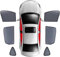 Auto Seitenfenster Sonnenschutz für Renault Megane Ⅳ Grandtour Estate 2020 2021 2022 2023 2024-, Uv-Schutz Seitenscheibe Atmungsaktiv Sonnenblend Schutzabdeckung,7pcs
