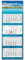 Timr 4-Monatskalender 2025 Karibik I Wandkalender 4 Monate I 33 x 90 cm I mehrsprachig D/GB/F/ES I Jahresplaner mit Schieber Mehrblatt-Kalender I Meer Urlaub-Motiv Karibik I tr254
