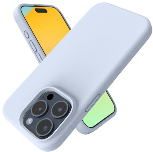 Andwing For iPhone 15 Pro Case,Liquid Silicone Case For iPhone 15 Pro Phone case Soft Phone Case Shockproof Cover Anti-Fingerprint Anti-Slip,For iPhone 15 Pro 6.1 Lilac