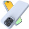 Andwing For iPhone 15 Pro Case,Liquid Silicone Case For iPhone 15 Pro Phone case Soft Phone Case Shockproof Cover Anti-Fingerprint Anti-Slip,For iPhone 15 Pro 6.1 Lilac