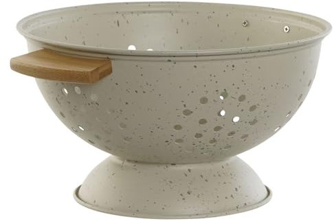 Space Home - Passoire de Cuisine, Egouttoir, Tamis pour la Cuisine et Le Lavage des Pâtes, des Nouilles, des Fruits, des Légumes, des Salades, Rond avec Base et 2 poignées - Égouttoir de Cuisine