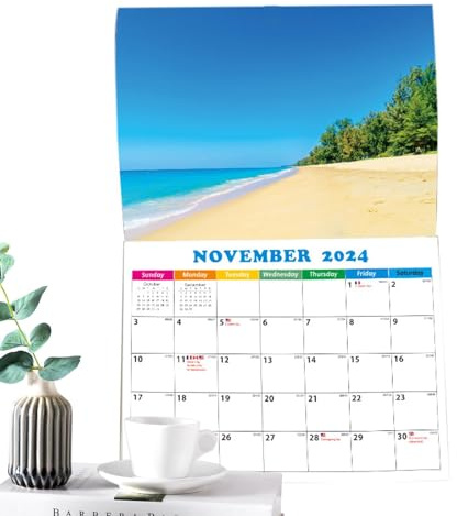 Seascape Monatsplaner, malerische Bilder, Wandkalender, Urlaubs