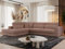 MKS MEBLE Ecksofa Sofa L-Form Rosa Boucle, Wohnlandschaft L-Form, Couch L Form, Sofagarnitur Couchgarnitur Polsterecke, Breite: 316 cm - Savona L - Rosa Boucle - Links
