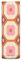 Blumenvase 70er Jahre Retro Muster Orange Braun Kunststoff Vase für Hochzeit Tisch Dekorative Große Blumenvase Wohnzimmer Schlafzimmer Party Dekor