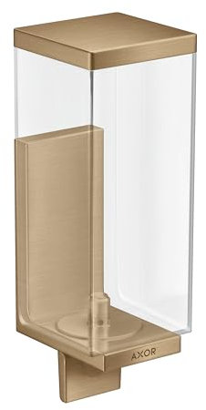 hansgrohe AXOR Universal Rectangular Seifenspender, Füllmenge 600ml, 42610, Farbe: Brushed Bronze