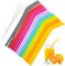 16 Piezas Pajitas reutilizables silicona grado alimenticio colores pajitas silicona de forma curva con 2 cepillos, para yogur batidos jugo café cóctel niños adultos