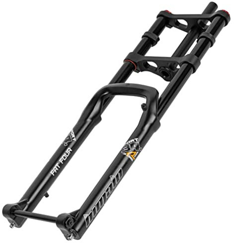 ZJHAHJY Fahrrad-Federgabel, 66 cm (26 Zoll), 5.0, Reifen, Fat Bike, Gabel, Reise, 140 mm, gerade, doppelte Schultern, Vordergabel, Rückprall, verstellbare Steckachse, 15 x 150 mm