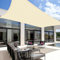 MZJAUVF Toldo Vela Rectangular 2x3M, Impermeable Toldo Vela, Toldo Vela de Sombra Rectangular, Transpirable Vela de Sombra, Protección Rayos UV, Prueba Toldos Vela para Exterior Patio Jardín Terrazas