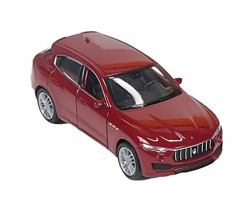 Toi-Toys Maserati Levante Modellauto aus Metall mit Rückzug Modell Auto Spielzeugauto 4-Varianten 67 (Rot)
