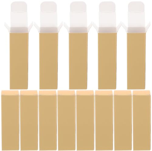 TOPPERFUN 50 Stück Lippenstift Boxen aus Papier Faltbare Lipgloss Verpackung Kompakte Aufbewahrungsbox für Kosmetik Modische Geschenkverpackung