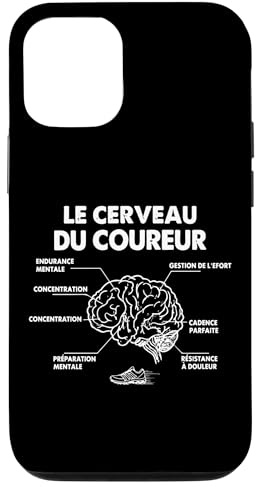 Le Cerveau de Coureur Running Footing Course à Pied Humour Coque pour iPhone 12/12 Pro