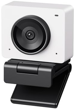 DIGNIFE Webcams, 1080P 100FPS Webcam For PC, AI Framing Streaming Camera With 1/2.8 Sensor, Beauty Mode, Gesture Control, HDR(Bianco)