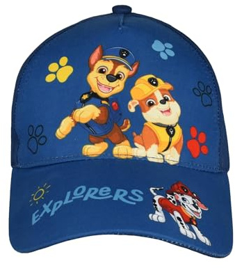 Paw Patrol Kappe für Jungen - Explorers Kinder Cap Basecap Baseballkappe verstellbar Blau