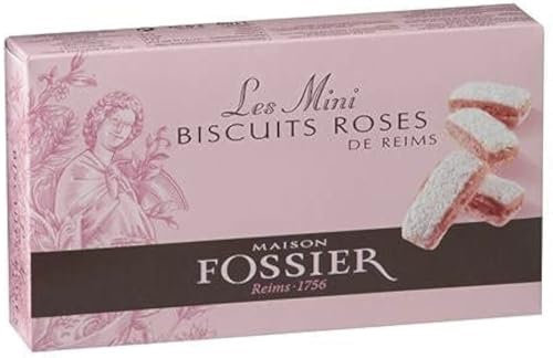 Maison Fossier - Biscuits - 40 Les Mini Biscuits Roses De Reims (Box) - 110g