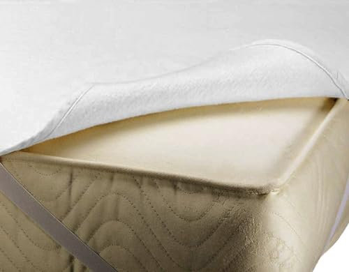 Cotonea Matrazenschutzauflage mit Eckgummis 70x140, Weiss, Bio Baumwolle