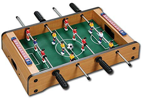 Sport1 Calcetto da Tavolo Table Top - Calciobalilla 6 vs 6 Aste Uscenti CM 51 x 31 x 10