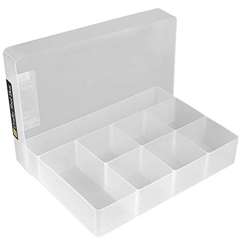 WestonBoxes Crafty Tool Box - Storage Box with Fixed Dividers and Compartments (Pack of 1) | Fixed dividers create compartments | Deep lid doubles as work tray | Holds pens, brushes, small craft tools | Made in Britain