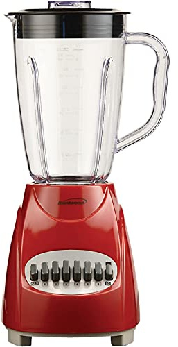 Brentwood JB-220R 12-Speed + Pulse Blender, Red