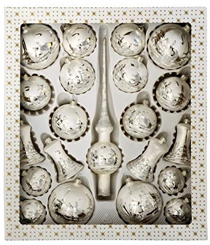 Jingle Bells Lauscha Christbaumkugel Sortiment 21teilig Weihnachten, Winterzauber