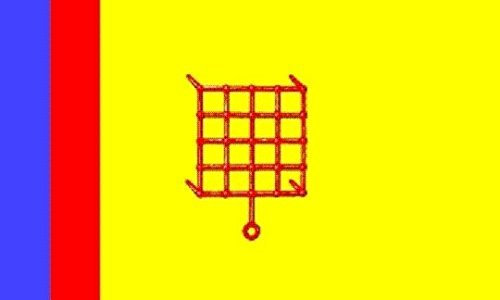 U24 Aufkleber Glücksburg Flagge Fahne 12 x 8 cm Autoaufkleber Sticker