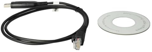 vhbw USB Programmierkabel kompatibel mit Motorola GM640, GM600, GM660, GM338, GM3188, GM350, GM340, GM3688 CM140, GM360, GM380 Funkgerät, schwarz
