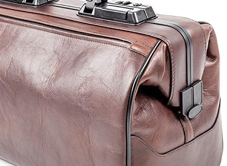 Arzttasche RUSTICANA braun groß 1 Vortasche