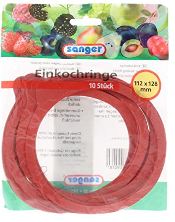 Einkochringe 112x128,10er-Beutel, rot