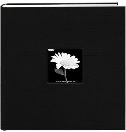 Pioneer Photo Albums DA-500CBF/BK Extra großes Fassungsvermögen Fotoalbum, schwarz, 4 x 6