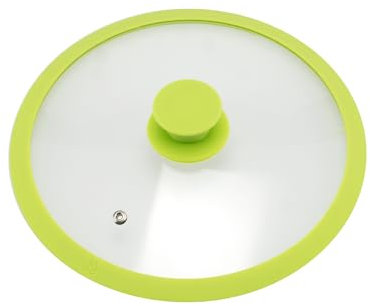 bremermann Glasdeckel mit Silikonrand für 24 cm Töpfe und Pfannen (Grün)