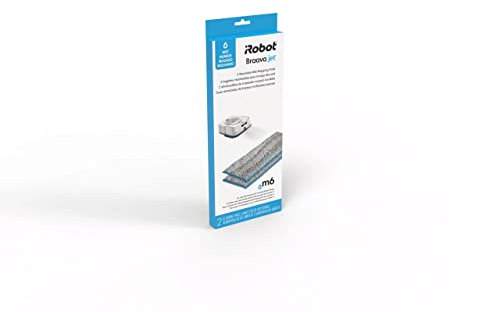 iRobot - Lot de 2 lingettes humides pour lavage de sols - pièces de rechange authentiques Braava jet de la série M
