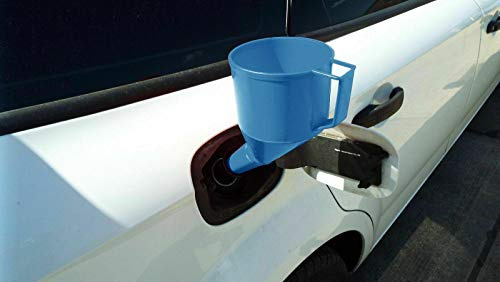 Angled Fuel Funnel with fine mesh Filter and Handle, Doesn't Require Two People to use! Diameter filler - 120mm High approx - 350mm