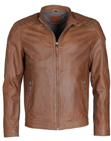 MUSTANG Herren Lederjacke Max Cognac 3XL