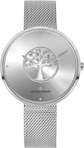 Jacques Lemans Damen Uhr Design 1-20920 Edelstahl, Lebensbaum