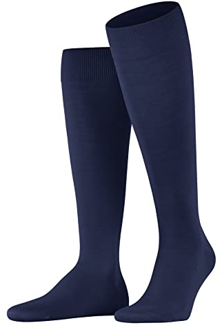 FALKE Herren ClimaWool Kniestrümpfe atmungsaktive klimaregulierende geruchshemmende Wolle Lyocell sehr langlebig verstärkt elegant fein ultra leichtes Gefühl auf der Haut 1 Paar | mit nachhaltigem Garn