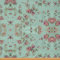 Loussiesd Blumenstoff Meterware Vintage Blumen Möbelstoff für Stühle und Heimwerkerprojekte Rosen dekorativer wasserdichter Stoff 92x150cm Aquamarin Rosa