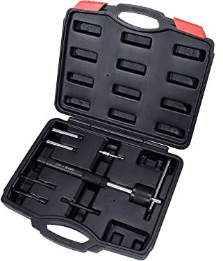 Yato Profi Glühkerzen Auszieher Satz, 7-teilig, incl. Klemmspangenzangen und Auszieher, Glühkerzen 2,7 – 6 mm, Glühkerzen Ausbau Werkzeug Ausbohren Ge