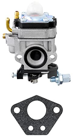 QWORK® Carburetor 22cc 26cc 33cc 34cc 36cc 11mm, for Hedge Trimmer, Brush Cutter, Chainsaw Engine