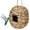 Bird Nest Gras Außerhalb Handgewebter Vogelhütte Käfig Vogel Habitat Outdoor Garten Country Dekor Dekor